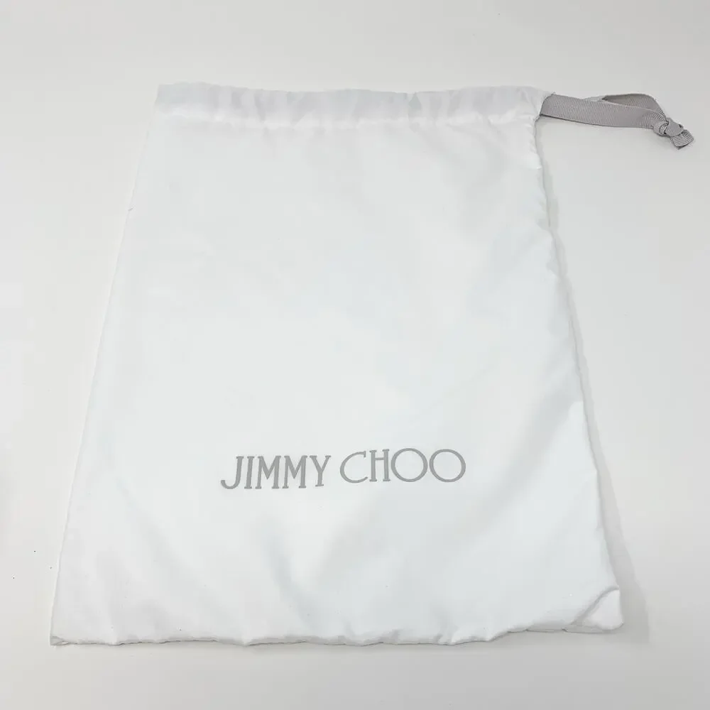 Jimmy Choo Annie 85 Platinum Ice Glitter Heels EU 40